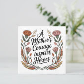 Der Mut einer Mutter inspiriert Helden (Stehend Vorderseite)