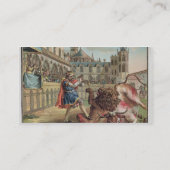 Der Mut von Pepin (714-68), graviert durch Jean-Ba Visitenkarte (Rückseite)