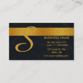 Der mutige und elegante schwarz gestreifte Makeup- Visitenkarte (Rückseite)