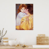 Der mütterliche Kuss von Mary Stevenson Cassatt Poster (Küche)