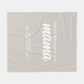 Der Muttertag der modernen Beige Mama Kid Fleecedecke (Vorderseite (Horizontal))