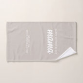Der Muttertag der modernen Beige Mama Kid Handtuch (Handtuch)
