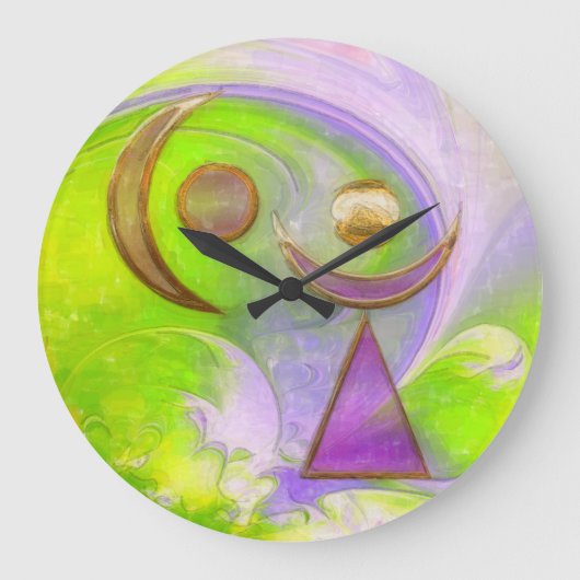 Der Mystiker Große Wanduhr (Vorderseite)