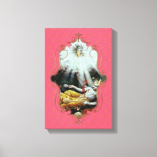 Der Mystiker Indiens 14 - überzogene Leinwände Leinwanddruck (Vorderseite)