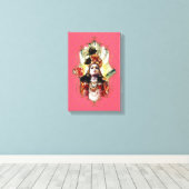 Der Mystiker Indiens 24 - verschlungene Canvas Leinwanddruck (Insitu (Holzboden))