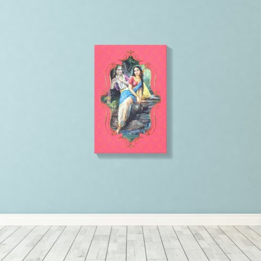 Der Mystiker Indiens 45 - überzogene Leinwand (Insitu (Holzboden))