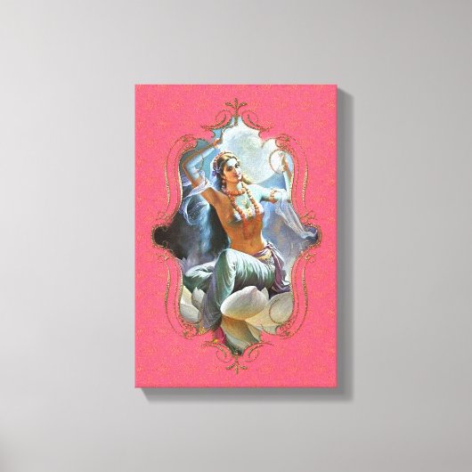 Der Mystiker Indiens 49 - verschlungene Canvas Leinwanddruck (Vorderseite)