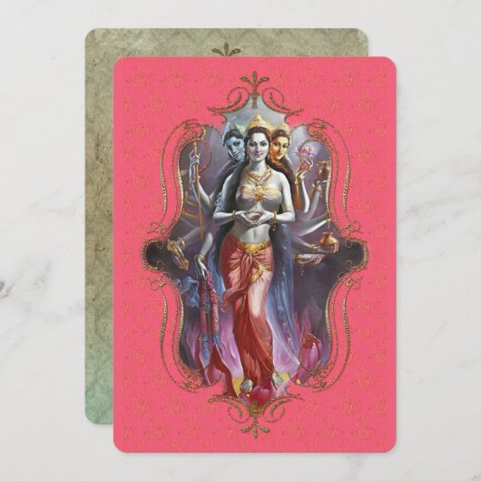 Der Mystiker Indiens 53 - Grußkarte Ankündigung (Vorne/Hinten)