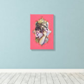 Der Mystiker von Indien 25 - verschlungene Canvas Leinwanddruck (Insitu (Holzboden))