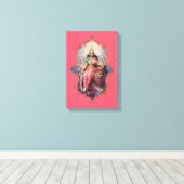 Der Mystiker von Indien 27 - verschlungene Canvas Leinwanddruck (Insitu (Holzboden))