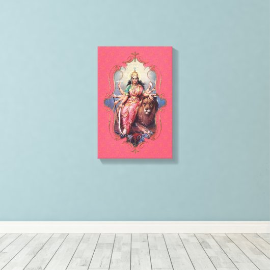 Der Mystiker von Indien 27 - verschlungene Canvas Leinwanddruck (Insitu (Holzboden))