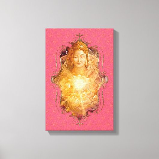 Der Mystiker von Indien 33 - verschlungene Canvas Leinwanddruck (Vorderseite)