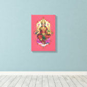 Der Mystiker von Indien 34 - verschlungene Canvas Leinwanddruck (Insitu (Holzboden))