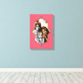 Der Mystiker von Indien 35 - verschlungene Canvas Leinwanddruck (Insitu (Holzboden))