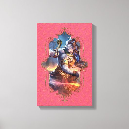 Der Mystiker von Indien 36 - verschlungene Canvas Leinwanddruck (Vorderseite)