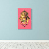 Der Mystiker von Indien 39 - verschlungene Leinwan Leinwanddruck (Insitu (Holzboden))