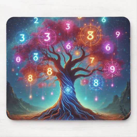 Der mystische Baum des Lebens Mousepad (Vorne)