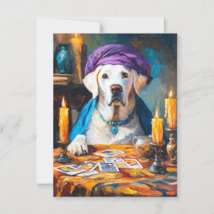 Der Mystische Fibel   Funny Fortuneteller Dog Postkarte