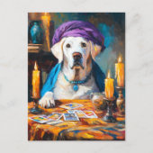 Der Mystische Fibel | Funny Fortuneteller Dog Postkarte (Vorderseite)