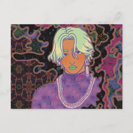 Der mystische Mann Postkarte (Vorderseite)