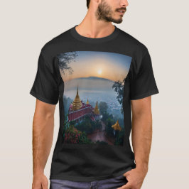 Der mystische Morgen des Wat-Satzes, dass T-Shirt