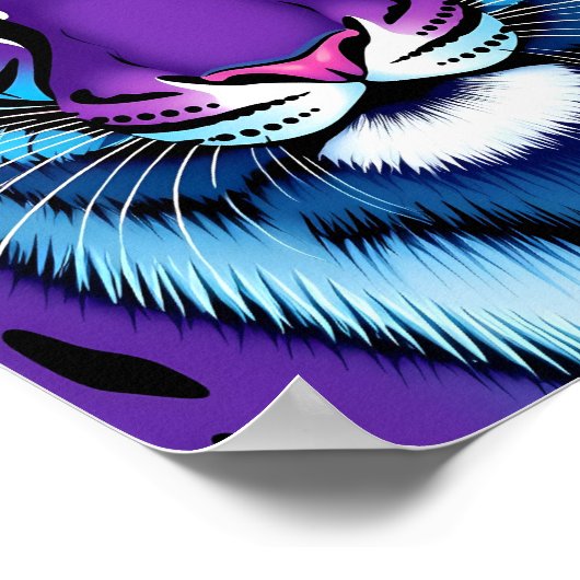 Der mystische Tiger Poster (Ecke)