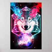 Der mystische Weltraumwolf Poster (Vorne)