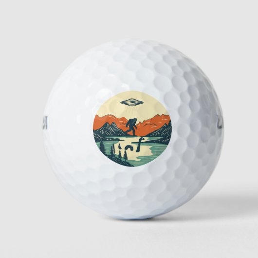Der mythische Hintergrund Golfball (Vorderseite)