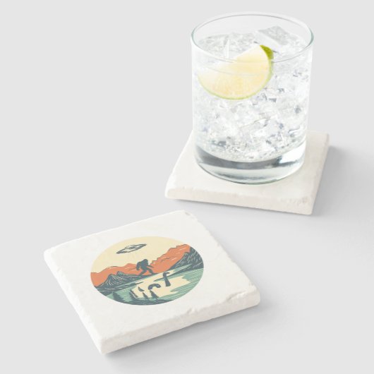 Der mythische Hintergrund Steinuntersetzer (Seitenansicht)