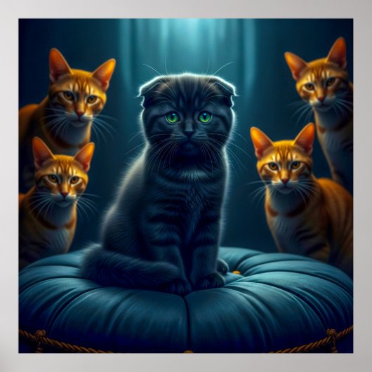 Der Mythos entlarven: Schwarze Katzen bringen Viel Poster (Vorne)