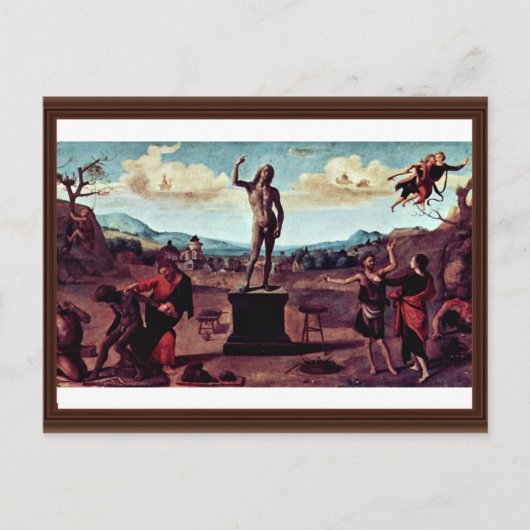 Der Mythos von Prometheus Malsequenz von fünf P Postkarte (Vorderseite)