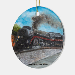 Der N&W 611 Iron Horse Schmuck Keramik Ornament
