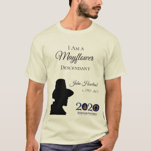Der Nachkomme-Männer Johns Howland Mayflower der  T-Shirt