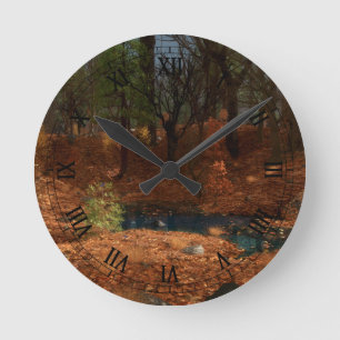 Der Nachmittag des Jahres Runde Wanduhr