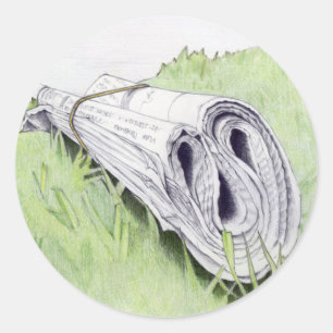 Der Nachrichtenaufkleber Runder Aufkleber