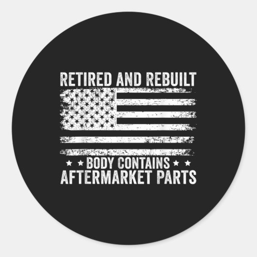 Der Nachrüstkörper enthält einen nachbörslichen Te Runder Aufkleber (Vorderseite)