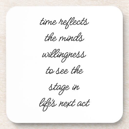 Der nächste Akt des harten Kunststoff-Untersetzer Getränkeuntersetzer (Vorderseite)