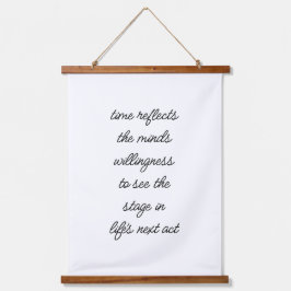 Der nächste Akt des Lebens: Holzteppiche an der Wa Wandteppich Mit Holzrahmen