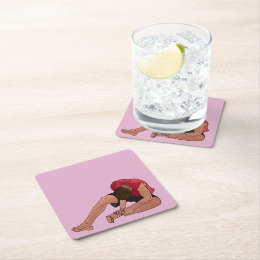 Der nächste Schritt Daniel ist der Knöchel Rechteckiger Pappuntersetzer (Vor Ort)