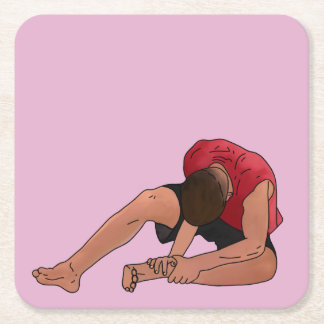 Der nächste Schritt Daniel ist der Knöchel Rechteckiger Pappuntersetzer