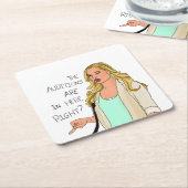 Der nächste Schritt "Die Audits sind hier drin?" Rechteckiger Pappuntersetzer (angewinkelt)