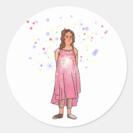 Der nächste Schritt Runder Aufkleber