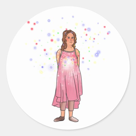 Der nächste Schritt Runder Aufkleber (Vorderseite)