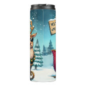 Der nächste Stopp Wein des Weihnachtsmanns Thermosbecher (Rückseite)