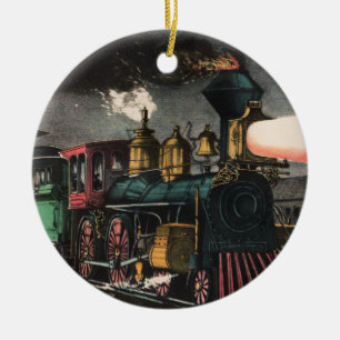Der Nacht-Express-Schmuck Keramikornament