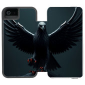 „Der Nachtadler“ Incipio iPhone Geldbeutel-Hülle (Folio Geöffnet)