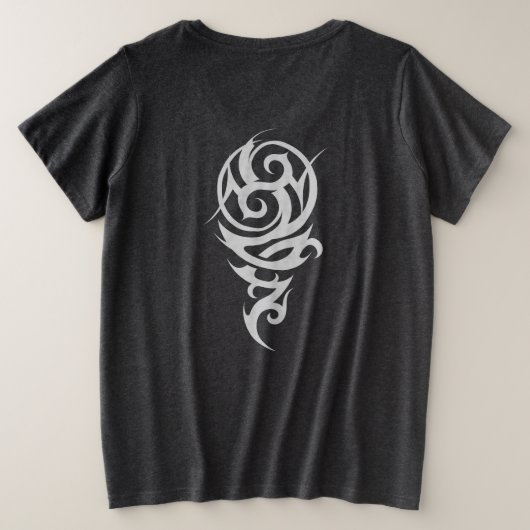 Der Nachtclub (leichtere Option) Große Größe T-Shirt (Design Rückseite)