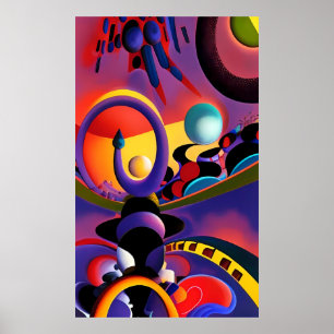 Der Nachtfahrer Ken Gage Surrealismus Poster