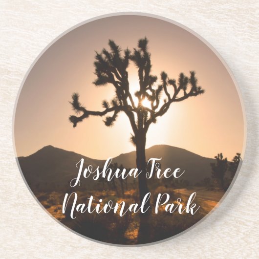 Der Nachtfall beginnt bei Joshua Tree Getränkeuntersetzer (Vorne)