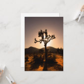 Der Nachtfall beginnt bei Joshua Tree Karte (Vorderseite/Rückseite Beispiel)